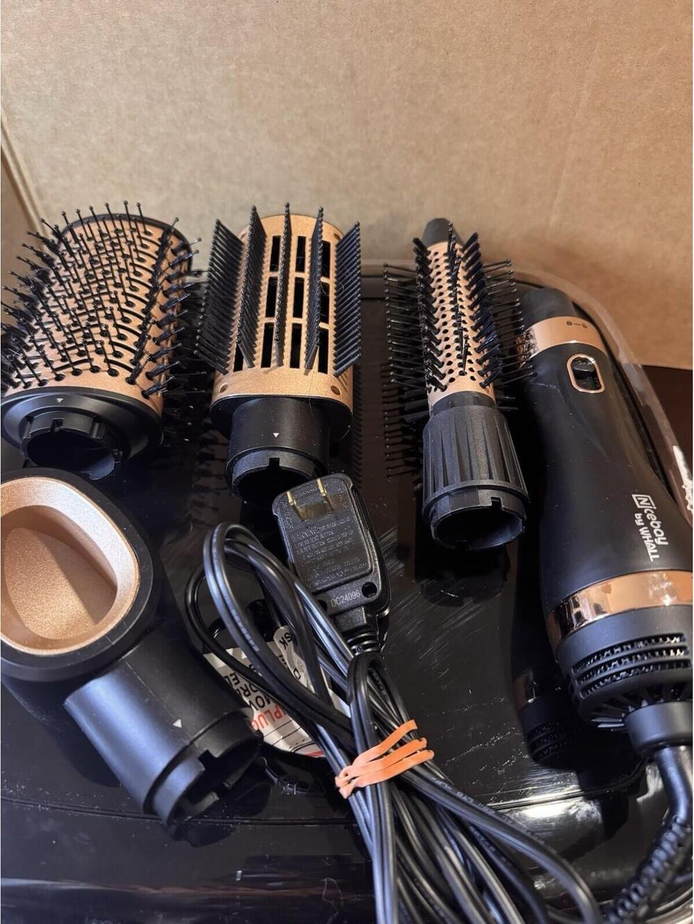 Nicebay Hair Dryer Brush, Nicebay 4 in 1 Hot Air Brush for Straightening